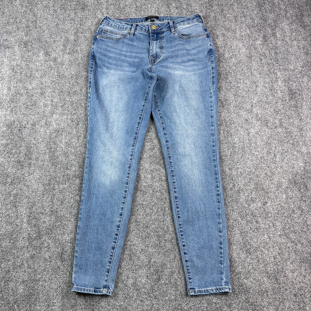 True Religion Jennie Curvy Jeans Womens 30 Blue Mid Rise Super Skinny Stretch
